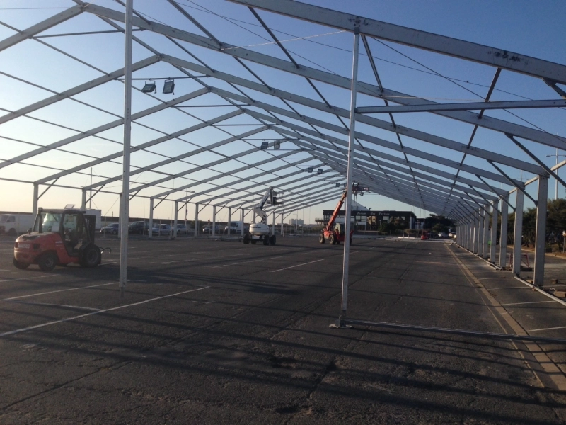 Réalisation à La Rochelle : installation de structures XXL